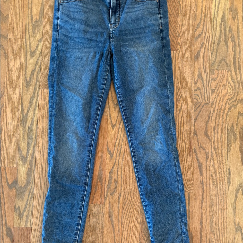 American Eagle Outfitters Blue Skinny Jeans Classic Fit